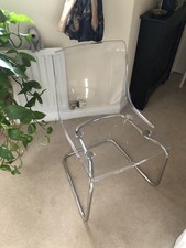 Ikea Tobias Transparent Vanity/Desk Chair 