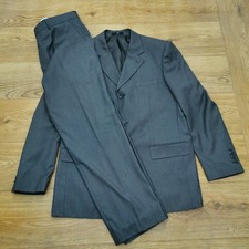 Emporio Armani Suit Mens Jacket 42R Grey Trousers W36 L30 Straight 2 Piece