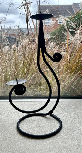 Cast iron double twin - double, candle