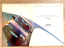 SAAB 900 900i 1980s - COLLECTIBLE FRAMEABLE ORIGINAL CLASSIC CAR ADVERT