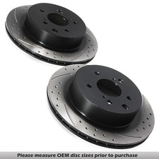Rear drilled grooved 296mm - rear,