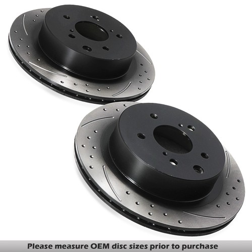 Rear drilled grooved 296mm - rear,