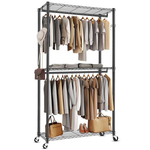 Double rod garment - double,