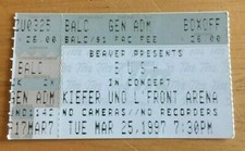 Bush Concert Ticket Stub