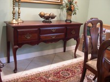 Solid Cherry Queen Anne Buffet