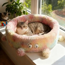 Monster Plush Cat Bed, Fluffy