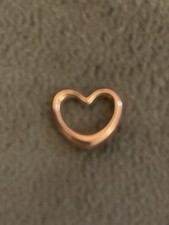 9CT ROSE GOLD 12MM X 14MM HEART SLIDER PENDANT