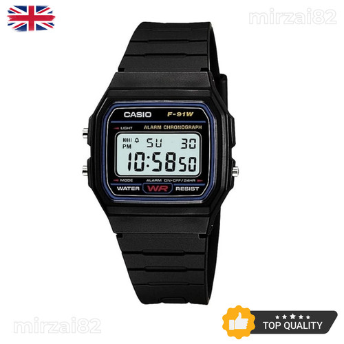 91w digital watch black - f-91w,