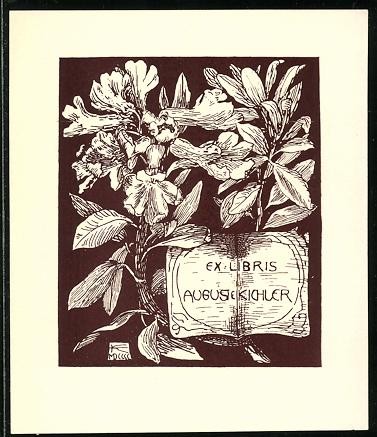 Exlibris auguste kichler - auguste,