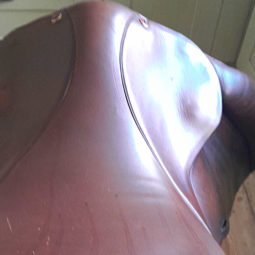 Brown leather arab saddle 5 - saddle, 16.5