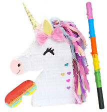 UNICORN PINATA WITH BASH STICK