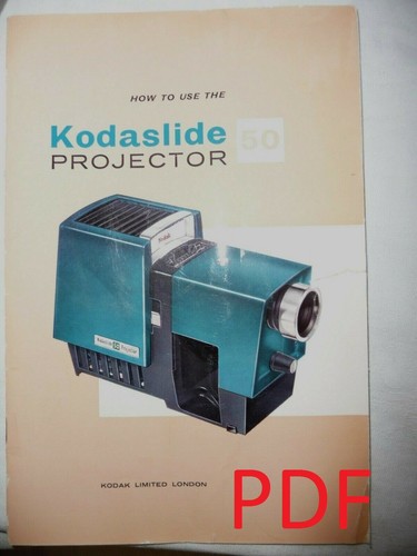 Instructions slide projector