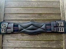 CLEARANCE NEW BLACK LEATHER DRESSAGE GIRTH SIZE 24"