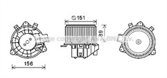 Ava interior blower motor fiat - ava,