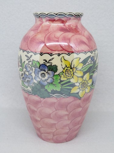 Maling pottery vase - vase, pink