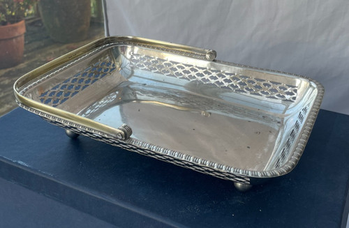 Bonbon dish oblong silver - dish,