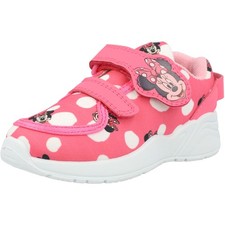 Disney Selene Pink Trainers Minnie Mouse Girls Shoes Hook & Loop Comfy