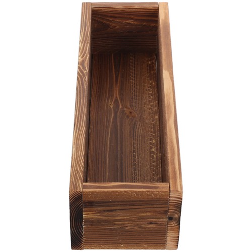 Brown cedar window boxes - brown,