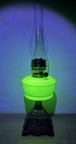 Vintage oil lamp - oil, chimney