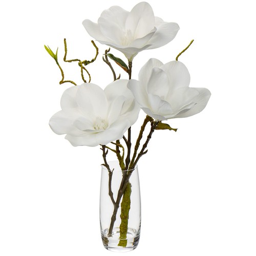 Dilatata faux flowers vase - faux, in