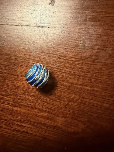Pandora blue swirls - blue, charm