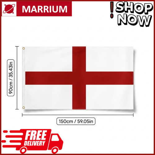 England flag 3x2ft 5x3ft - flag, 3x2ft/5x3ft