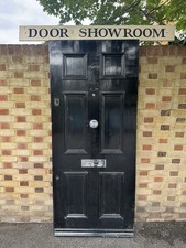 Reclaimed Victorian Edwardian Wooden Panel Front Door 2050 Or 2060 x 884mm