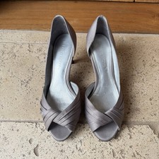 Roberto Vianni Jerseyville Taupe Wedding Shoes UK 3 EU 36 US 5 Low Heel Open Toe