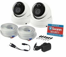 Swann PRO-1080MSD Heat-Sensing 1080p HD Dome CCTV Cameras TWIN PACK 4580 4680