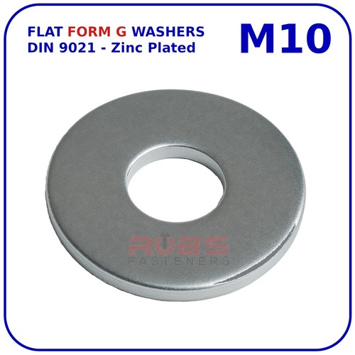 M10 form washers flat large - g,