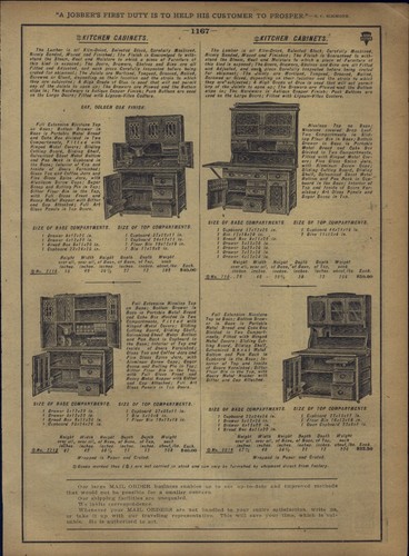 1913 paper kitchen - paper, cabinets