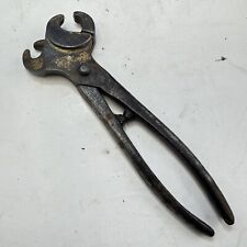 HOG RING RINGER PLIERS Vintage 2 Sizes In One Antique Use Rare
