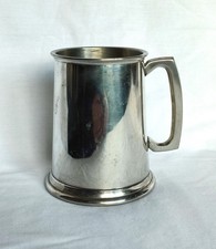 Vintage Traditional Shaped Pewter Pint Tankard - English Pewter Company