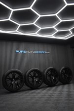 Genuine Audi Q7 Q8 22" Vorsprung Alloy Wheels REFURBISHED BLACK With Tyres x 4