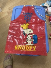 Vintage Collectors Kids Snoopy PVC Apron