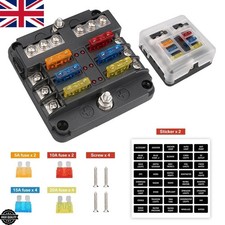 6 Way Blade Fuse Box Block