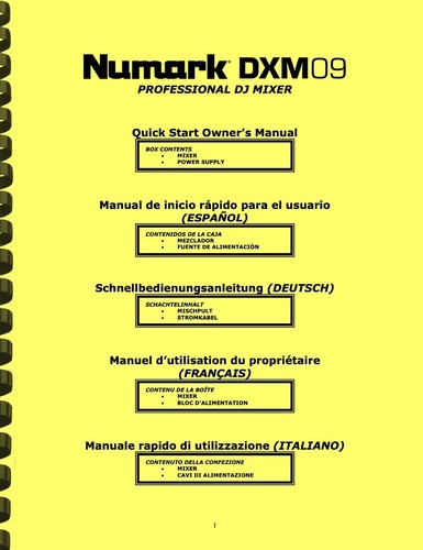 Numark dxm09 professional - numark, dj