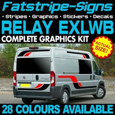 to fit CITROEN RELAY L4 EXLWB GRAPHICS STICKERS STRIPES DAY VAN CAMPER MOTORHOME