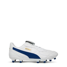 PUMA Mens White & Blue King Cup FG Football Boots UK 9.5 NEW