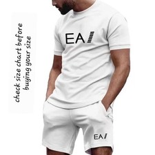 2025 UK summer set men t shirt and shorts suit 2 piece causal wear E