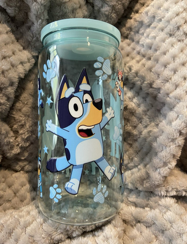 Bluey 16oz acrylic tumbler - bluey,