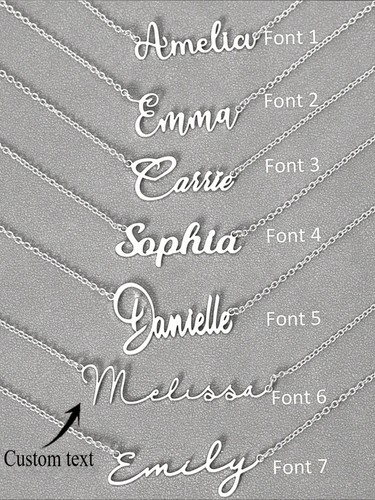 Personalised name necklace - name,