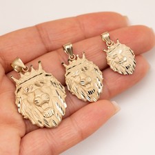 Men's Diamond Cut Lion Head