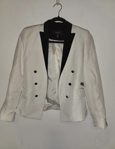 Mango suit tuxedo blazer cream - tuxedo,
