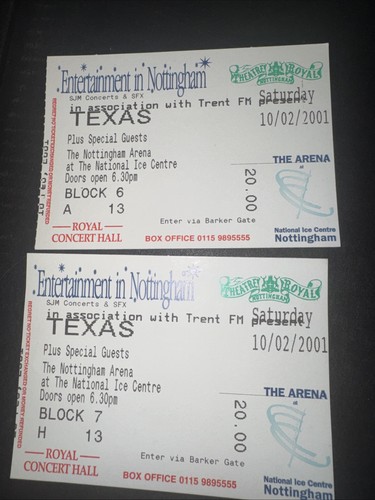 Texas concert ticket - concert, 2