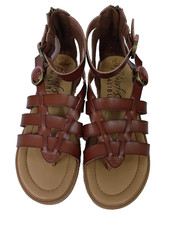 Blowfish Malibu Ladies Brown Vegan Leather Gladiator Sandals Size:UK 8 - New