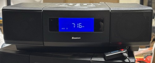 Stereo clock radio watt - clock, 40-watt