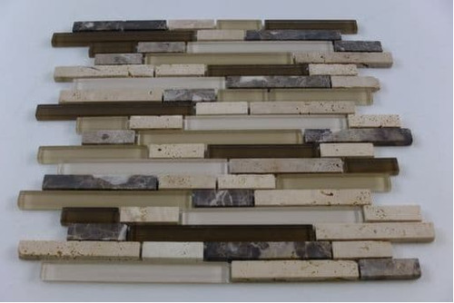 Glass travertine mosaic tile - &,