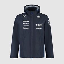 Williams Racing F1 Official Team Waterproof Rain Jacket Black 2025 Free UK Ship