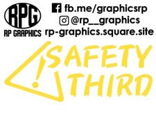 Safety Third Sticker Joke